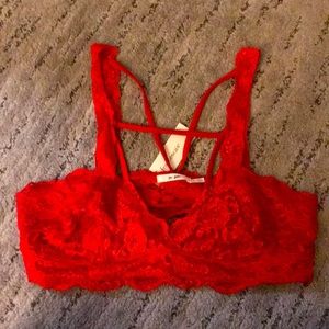 Red Lace Bralette
